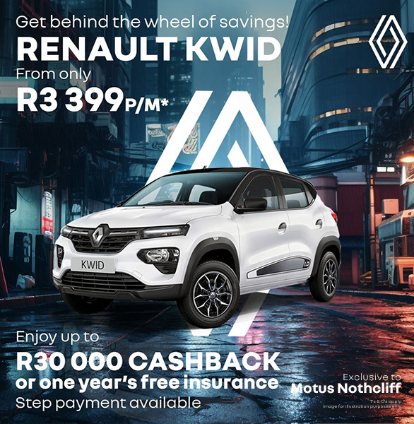 Kwid From Only R3 399pm